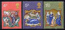 Great Britain 1970 Christmas set of 3 unmounted mint SG 838-40