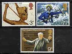 Great Britain 1972 General Anniversaries set of 3 unmounted mint SG901-3