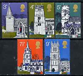 Great Britain 1972 British Architecture - Churches unmounted mint set of 5 SG 904-08