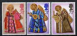 Great Britain 1972 Christmas - Angels set of 3 unmounted mint, SG 913-5