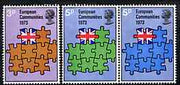 Great Britain 1973 Britain's Entry into EEC unmounted mint set of 3 SG 919-21