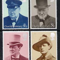 Great Britain 1974 Birth Centenary of Sir Winston Churchill set of 4 unmounted mint, SG 962-65