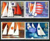 Great Britain 1975 Sailing set of 4 unmounted mint SG 980-83