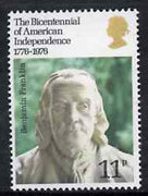 Great Britain 1976 Bicentenary of American Revolution unmounted mint, SG 1005*
