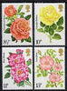 Great Britain 1976 Centenary of Royal National Rose Society set of 4 unmounted mint, SG 1006-09