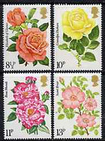 Great Britain 1976 Centenary of Royal National Rose Society set of 4 unmounted mint, SG 1006-09