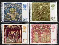 Great Britain 1976 Christmas - Embroidery set of 4 unmounted mint, SG 1018-21