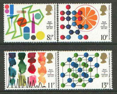 Great Britain 1977 Royal Institute of Chemistry Centenary unmounted mint set of 4 SG 1029-32