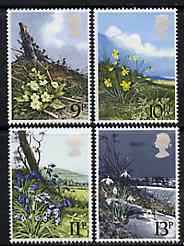 Great Britain 1979 Spring Wild Flowers set of 4 unmounted mint SG 1079-82 (gutter pairs available price x 2)