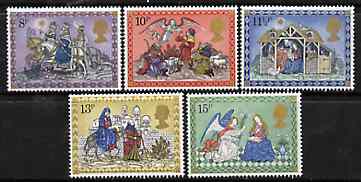 Great Britain 1979 Christmas set of 5 SG 1104-08 unmounted mint (gutter pairs available price x 2)