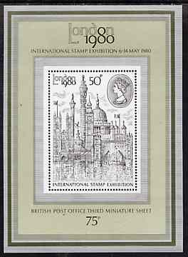 Great Britain 1980 'London 1980' International Stamp Exhibition, unmounted mint m/sheet SG MS 1119