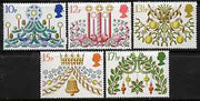 Great Britain 1980 Christmas set of 5 unmounted mint SG 1138-42,(gutter pairs available price x 2)