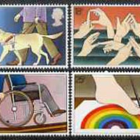 Great Britain 1981 International Year of the Disabled unmounted mint set of 4 SG 1147-50 (gutter pairs available price x 2)