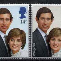 Great Britain 1981 Royal Wedding unmounted mint set of 2 SG 1160-61 (gutter pairs available price x 2)