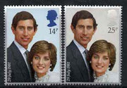 Great Britain 1981 Royal Wedding unmounted mint set of 2 SG 1160-61 (gutter pairs available price x 2)