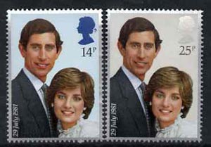 Great Britain 1981 Royal Wedding unmounted mint set of 2 SG 1160-61 (gutter pairs available price x 2)