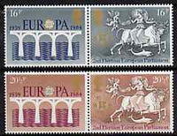 Great Britain 1984 Europa - 25th Anniversary of CEPT set of 4 unmounted mint, SG 1249-52 (gutter pairs available price x 2)