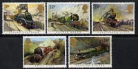 Great Britain 1985 Famous Trains unmounted mint set of 5, SG 1272-76 (gutter pairs available price x 2)