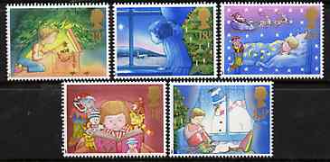 Great Britain 1987 Christmas set of 5 unmounted mint, SG 1375-79