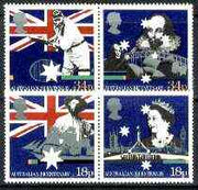 Great Britain 1988 Bicentenary of Australian Settlement set of 4 (2 se-tenant pairs) unmounted mint, SG 1396-99