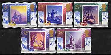 Great Britain 1988 Christmas - Christmas Cards set of 5 unmounted mint, SG 14145-18