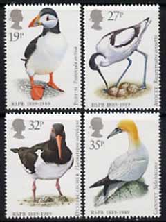 Great Britain 1989 Centenary of Royal Society for the Protection of Birds set of 4 unmounted mint, SG 1419-22