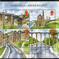 Great Britain 1989 Industrial Archaeology m/sheet unmounted mint SG MS 1444