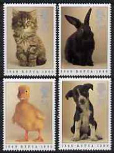 Great Britain 1990 Royal Society for Prevention of Cruelty to Animals 150th Anniversary set of 4 unmounted mint SG 1479-82