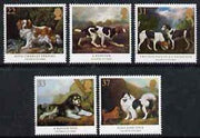 Great Britain 1991 Dog Paintings by George Stubbs set of 5 unmounted mint, SG 1531-35