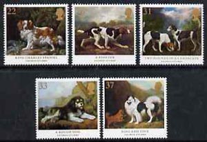 Great Britain 1991 Dog Paintings by George Stubbs set of 5 unmounted mint, SG 1531-35