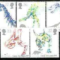 Great Britain 1991 Dinosaurs Identification by Owen set of 5 unmounted mint, SG 1573-77