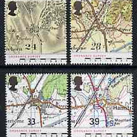 Great Britain 1991 Bicentenary of Ordnance Survey set of 4 unmounted mint, SG 1578-81