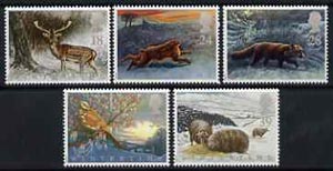 Great Britain 1992 The Four Seasons - Wintertime set of 5 unmounted mint SG 1587-91