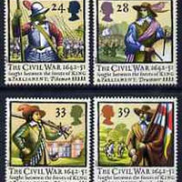 Great Britain 1992 Civil War 350th Anniversary set of 4 unmounted mint, SG 1620-23