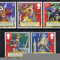 Great Britain 1992 Gilbert & Sullivan Operas set of 5 unmounted mint, SG 1624-28