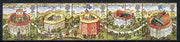 Great Britain 1995 Reconstruction of Shakespeare's Globe Theatre unmounted mint strip of 5 SG 1882a