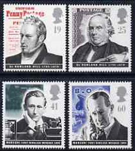 Great Britain 1995 Pioneers of Communications unmounted mint set of 4 SG 1887-90
