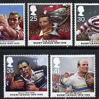 Great Britain 1995 Centenary of Rugby League set of 5 unmounted mint SG 1891-95