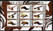 Djibouti 2010 Bats perf sheetlet containing 9 values unmounted mint