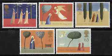 Great Britain 1996 Christmas unmounted mint set of 5 SG 1550-54
