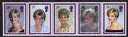 Great Britain 1998 Princess Diana Memorial Issue unmounted mint strip of 5, SG 2021a
