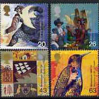 Great Britain 1999 Millennium Series #04 - the Settlers' Tale set of 4 unmounted mint, SG 2084-87*