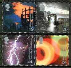 Great Britain 2000 Millennium Projects #02 - Fire and Light set of 4 unmounted mint SG 2129-32