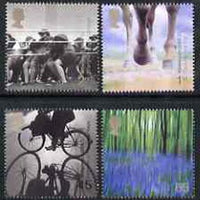 Great Britain 2000 Millennium Projects #07 - Stone & Soil set of 4 unmounted mint SG 2152-55