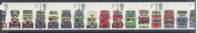 Great Britain 2001 Buses se-tenant strip of 5 unmounted mint SG 2210a