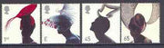 Great Britain 2001 Hats perf set of 4 values complete unmounted mint SG 2216-19
