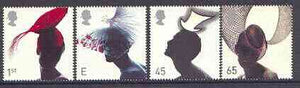Great Britain 2001 Hats perf set of 4 values complete unmounted mint SG 2216-19