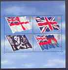 Great Britain 2001 Flags & Ensigns perf m/sheet unmounted mint SG MS 2206