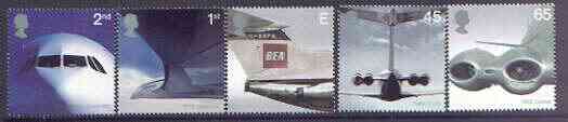 Great Britain 2002 Airliners - 50 Years of Jet Travel set of 5 unmounted mint SG 2284-88