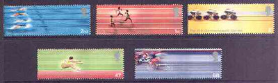 Great Britain 2002 Commonwealth Games set of 5 unmounted mint SG 2299-2303